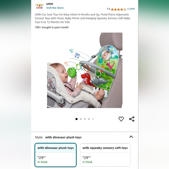 UNIH Car Seat Baby Toy - Picture 4 of 4